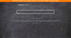 Desktop Screenshot of dealparts.com